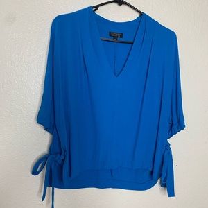 TopShop top blouse electric blue